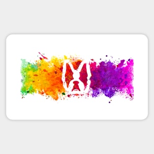 Rainbow Boston Terrier Sticker